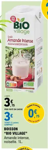 E.Leclerc BIO VILLAGE Boisson offre