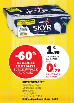 Bi1 Skyr yoplait offre