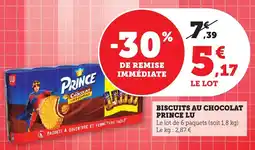 Bi1 Biscuits au chocolat prince lu offre