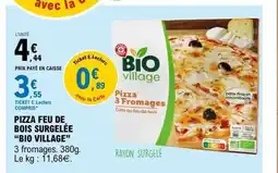 E.Leclerc BIO VILLAGE Pizza feu de bois surgelée offre
