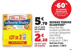 Bi1 Beurre tendre elle&vire offre