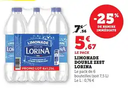 Bi1 Limonade double zest lorina offre