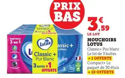 Bi1 Mouchoirs lotus offre