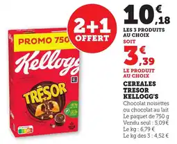 Bi1 Cereales tresor kellogg's offre