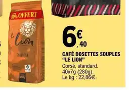 E.Leclerc LE LION Café dosettes souples offre
