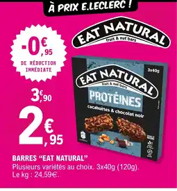 E.Leclerc EAT NATURAL Barres offre