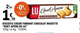 E.Leclerc LU Biscuits coeur fondant chocolat noisette offre