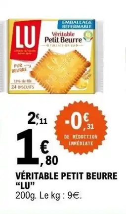 E.Leclerc LU Véritable petit beurre offre