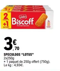 E.Leclerc LOTUS Speculoos offre