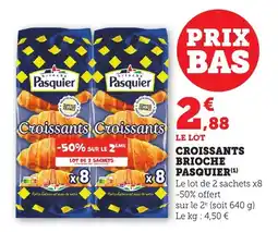 Bi1 Croissants brioche pasquier offre