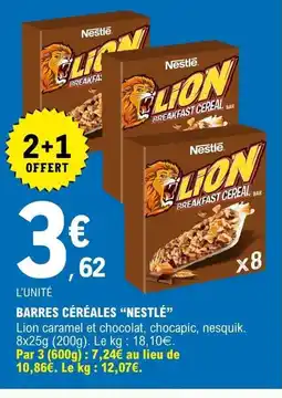 E.Leclerc NESTLÉ Barres céréales offre