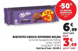 Bi1 Biscuits choco supreme milka offre