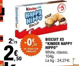 E.Leclerc KINDER Biscuit x5 offre