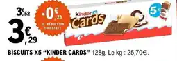 E.Leclerc KINDER CARDS Biscuits x5 offre