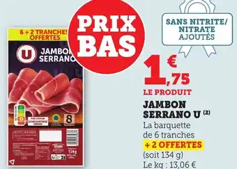 Bi1 Jambon serrano u offre