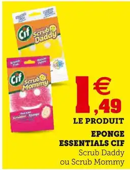 Super U Cif Eponge Essentials offre