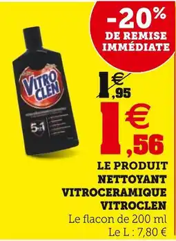 Super U Vitroclen Nettoyant vitrocéramique offre