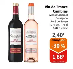 Colruyt Cambras Vin de France offre