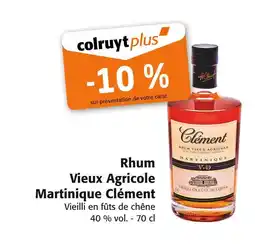 Colruyt Clément Rhum Vieux Agricole Martinique offre