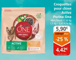 Colruyt Purina One Croquettes pour chien Active offre