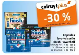 Colruyt Finish Capsules lave-vaisselle Powerball offre