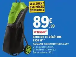 E.Leclerc Brico Broyeur de végétaux 2500 w offre