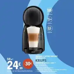 E.Leclerc Krups - machine à capsule nescafe dolce gusto offre