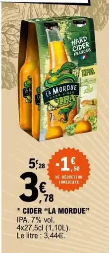 E.Leclerc LA MORDUE Cider offre
