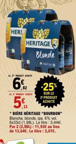 E.Leclerc BOURBON Bière héritage offre