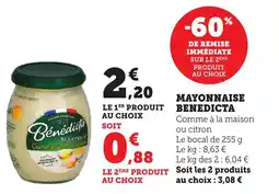 Bi1 Mayonnaise benedicta offre