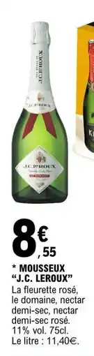 E.Leclerc J.C LEROUS Mousseux offre