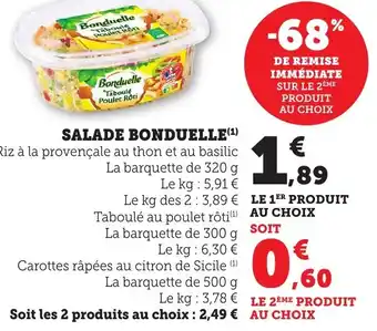 Bi1 Salade bonduelle offre