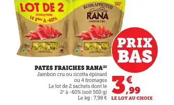 Bi1 Pates fraiches rana offre