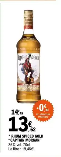 E.Leclerc CAPTAIN MORGAN Rhum spiced gold offre