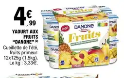 E.Leclerc DANONE Yaourt aux fruits offre