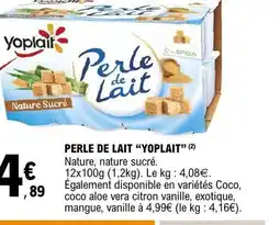 E.Leclerc YOPLAIT Perle de lait offre