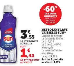 Bi1 Nettoyant lave vaisselle sun offre