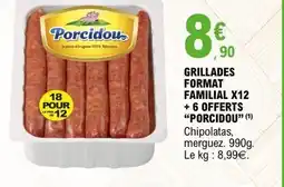 E.Leclerc PORCIDOU Grillades format familial offre