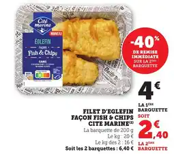 Bi1 Filet d'eglefin barquette offre