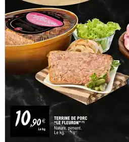 E.Leclerc LE FLEURON Terrine de porc offre