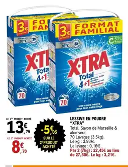 E.Leclerc XTRA Lessive en poudre offre