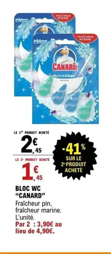 E.Leclerc CANARD Bloc wc offre