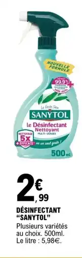 E.Leclerc SANYTOL Désinfectant offre