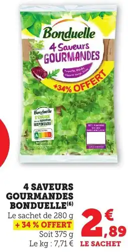 Bi1 4 saveurs gourmandes bonduelle offre