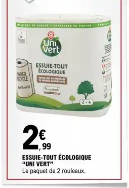 E.Leclerc UNI VERT Essuie-tout écologique offre