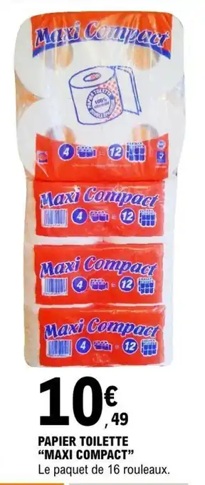 E.Leclerc MAXI COMPACT Papier toilette offre