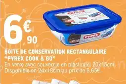 E.Leclerc PYREX COOK & GO Boite de conservation rectangulaire offre