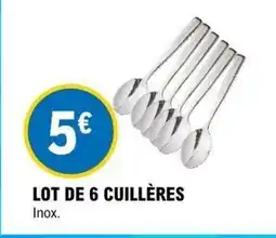 E.Leclerc Lot de 6 cuillères offre