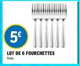 E.Leclerc Lot de 6 fourchettes offre
