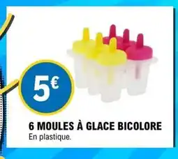 E.Leclerc 6 moules à glace bicolore offre